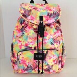 Victoria’s Secret PINK Galaxy Floral Multicolor campus Backpack